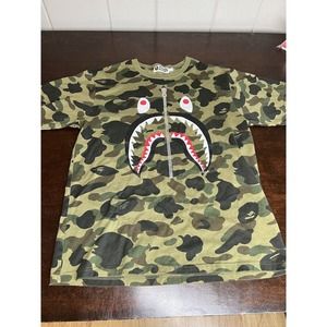 BAPE Shark Zipper Black/White T-Shirt